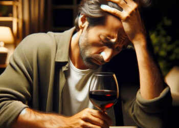 Le mécanisme d'inhibition de l'enzyme ALDH par la quercétine du vin rouge provoque une accumulation d'acétaldéhyde responsable des céphalées.