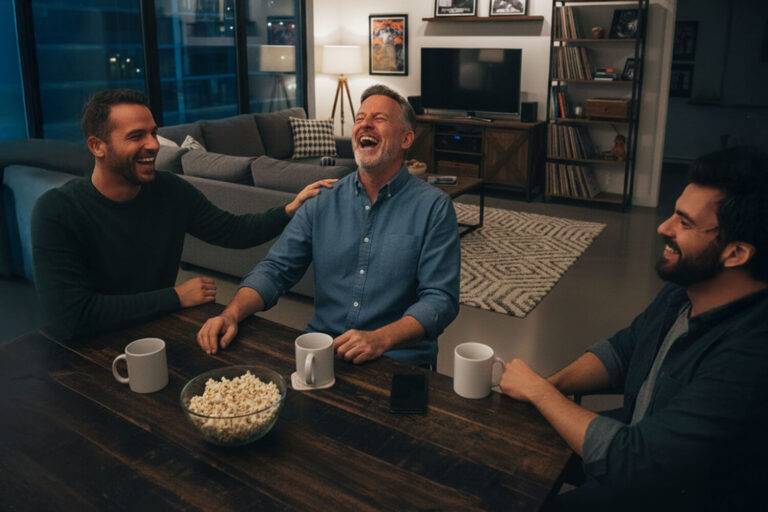 Bienfaits du rire partagé sur la réduction de la solitude et de l'isolement social.