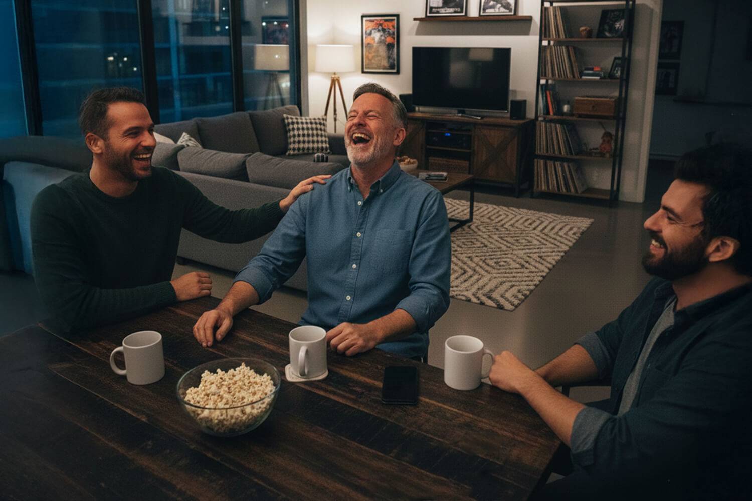 Bienfaits du rire partagé sur la réduction de la solitude et de l'isolement social.