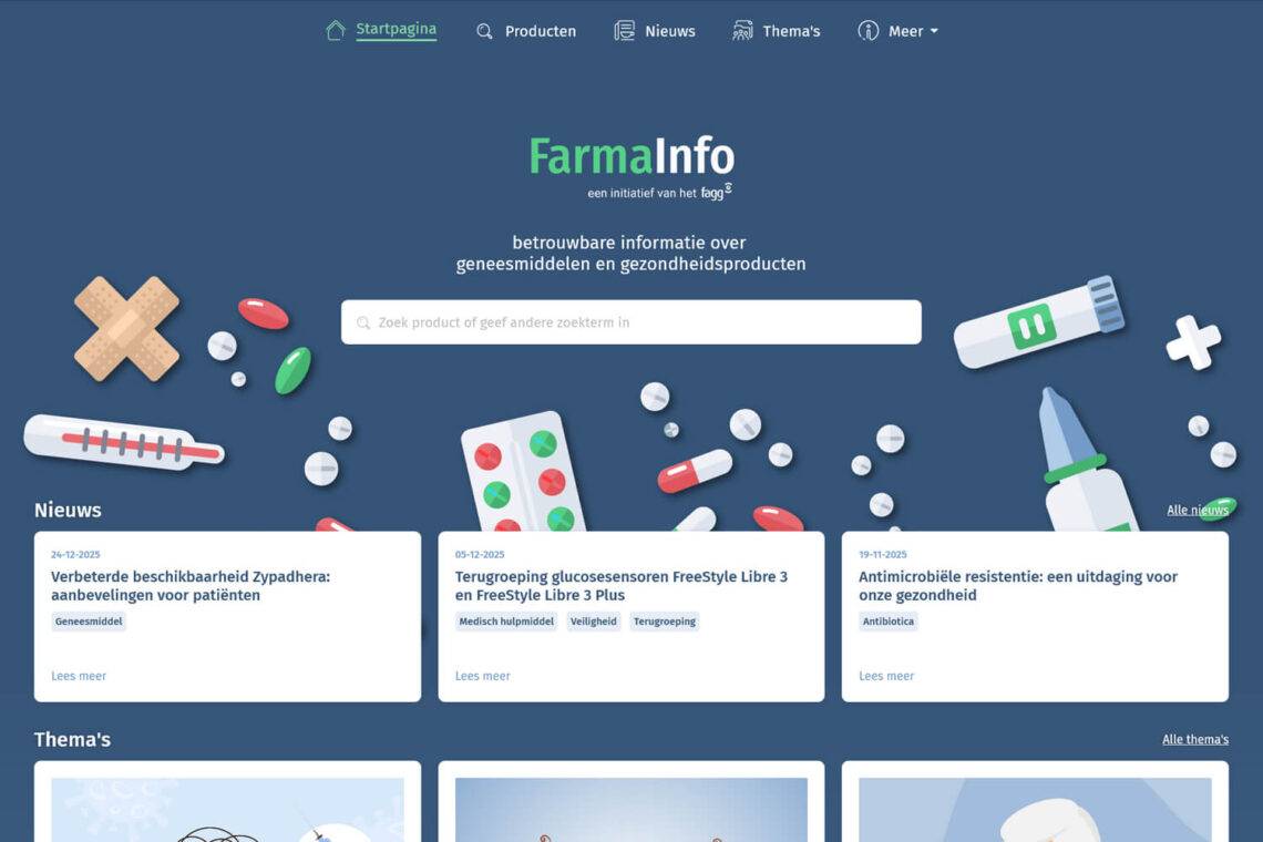 PharmaInfo is de officiële FAGG-bron voor betrouwbare informatie over geneesmiddelen in België.