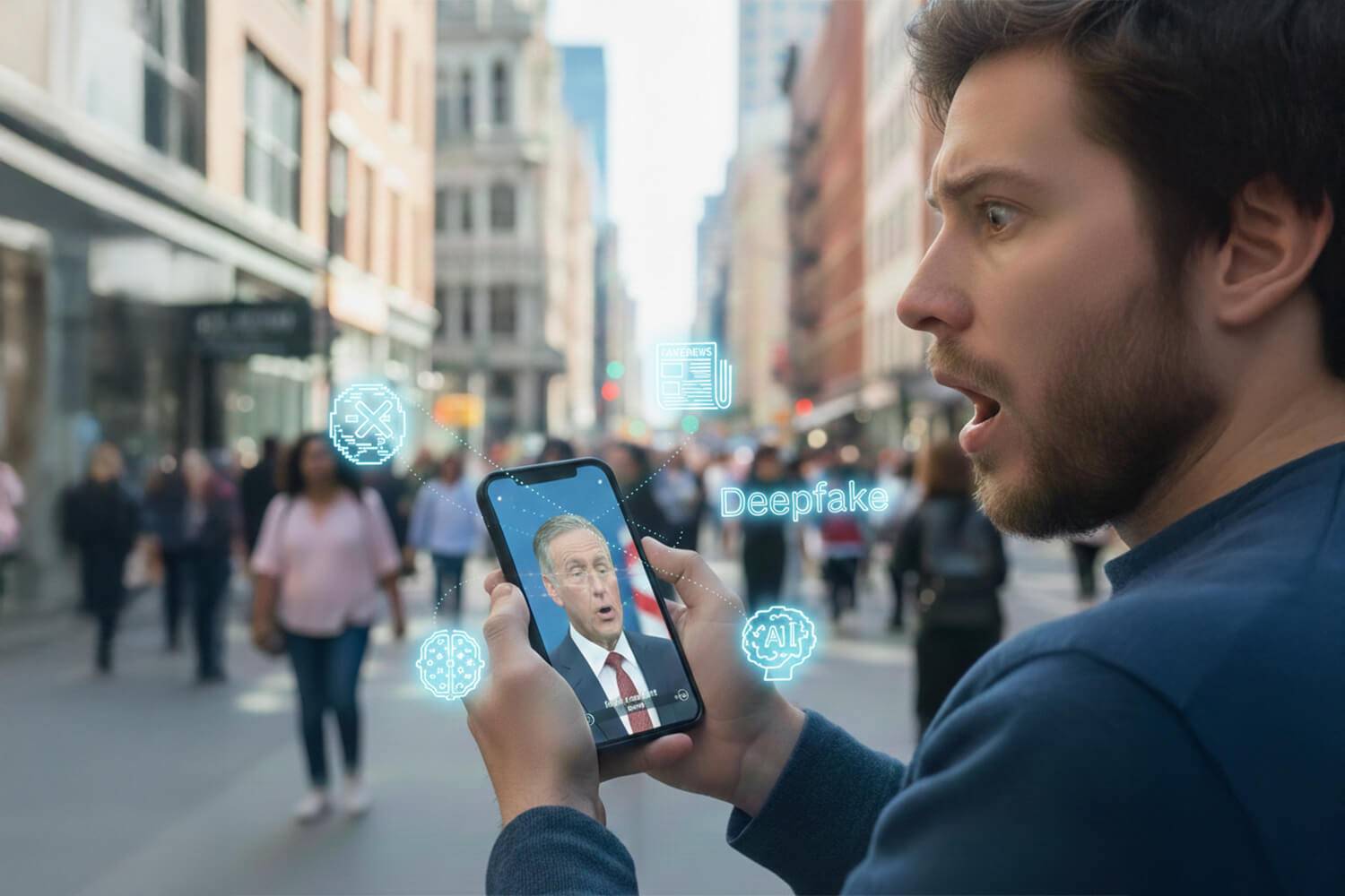 L'influence persistante des vidéos deepfakes générées par IA sur le jugement humain, malgré les avertissements de transparence