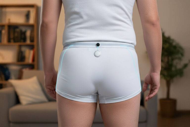 Een slimme sensor op ondergoed volgt de frequentie van flatulentie om de gezondheid van het darmmicrobioom te analyseren.