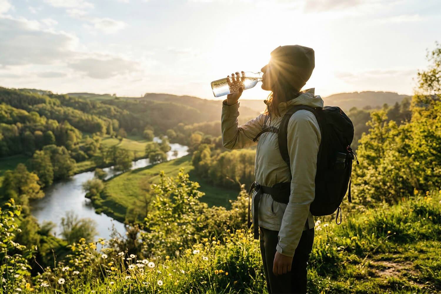 Het belang van de kwaliteit van drinkwater en de natuurlijke filtratie van de bodem voor de menselijke gezondheid en het immuunsysteem.