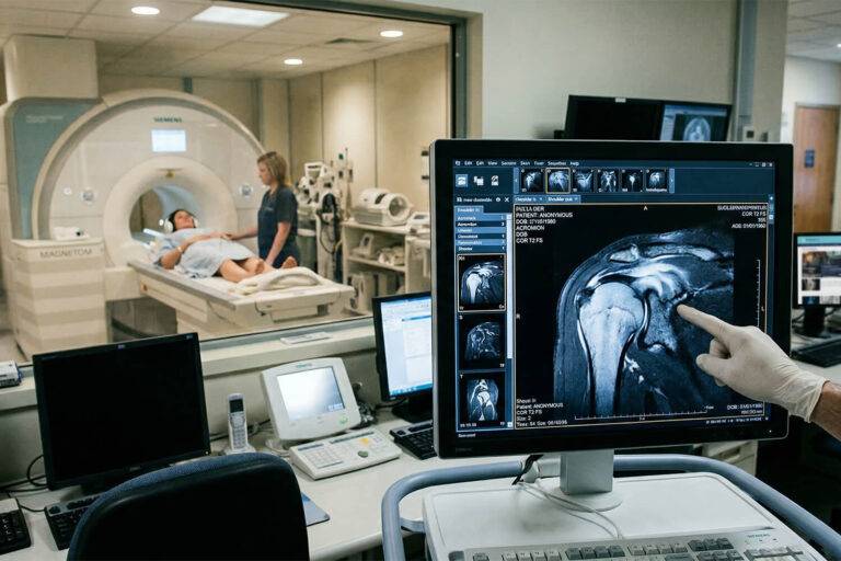 Afwijkingen aan de rotatorenmanchet op een MRI correleren niet met pijn, wat het risico op overdiagnose door normale veroudering onderstreept.