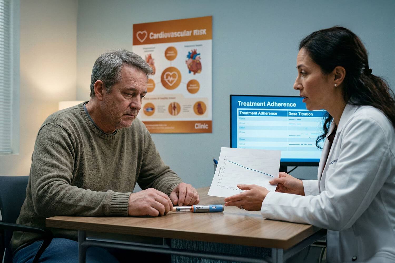 Le décalage entre les attentes de bénéfice cardiovasculaire des patients et l'efficacité réelle des statines et des GLP-1 impacte l'observance