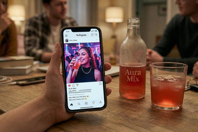 L'influence des modèles numériques et de la publicité pour les boissons sans alcool sur les comportements de consommation d'alcool chez les jeunes.
