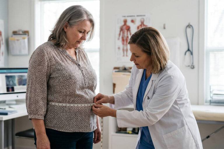 Longitudinale studie naar het verband tussen viscerale obesitas (middelomtrek) en de achteruitgang van cognitieve functies.