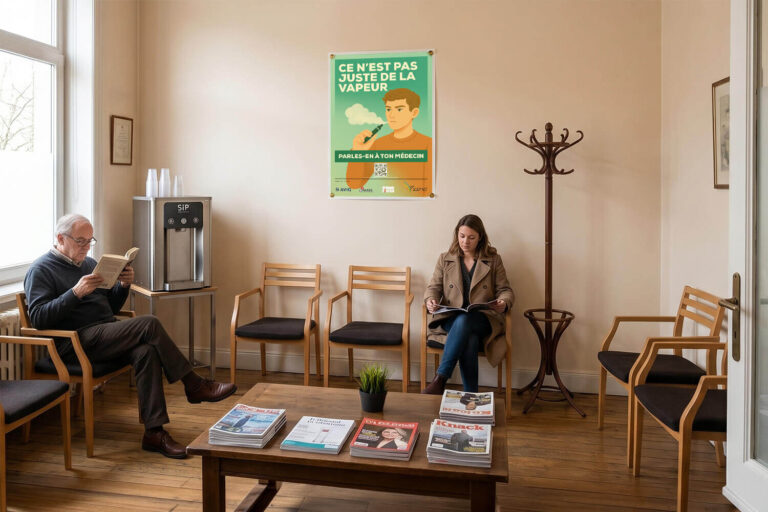 Outils de prévention du tabagisme en médecine générale&nbsp;: affichez la campagne «&nbsp;Sans Filtre&nbsp;» dans votre cabinet pour aider les jeunes à se libérer de la dépendance à la vape et aux puffs.