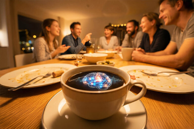 Qualité du sommeil et caféine&nbsp;: impact neurophysiologique de la consommation de café sur l'activité cérébrale et les tracés EEG des ondes lentes du sommeil réparateur.