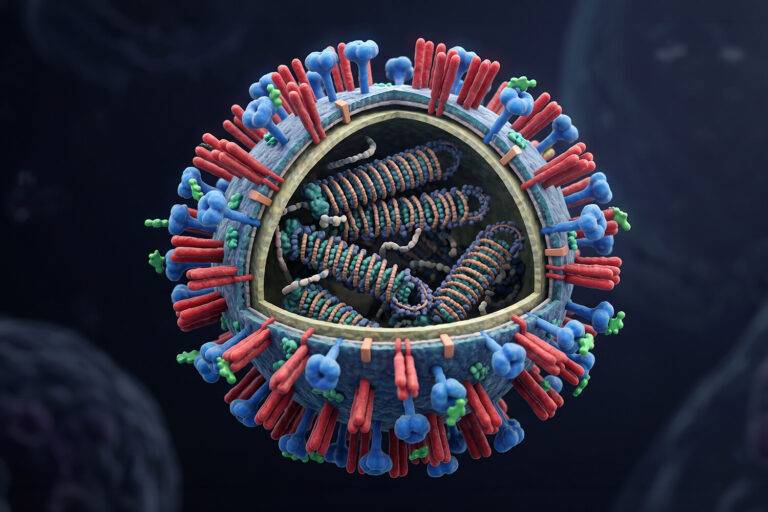 Infectieziekten en antivirale therapie: remming van griepvirusreplicatie door targeting van cellulair nucleoline en farmacologische synergie met oseltamivir.